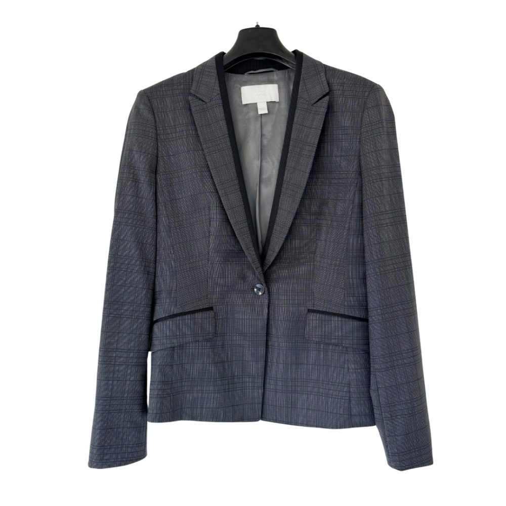 Hugo Boss Juleila Women's Gray and Black Plaid Blazer